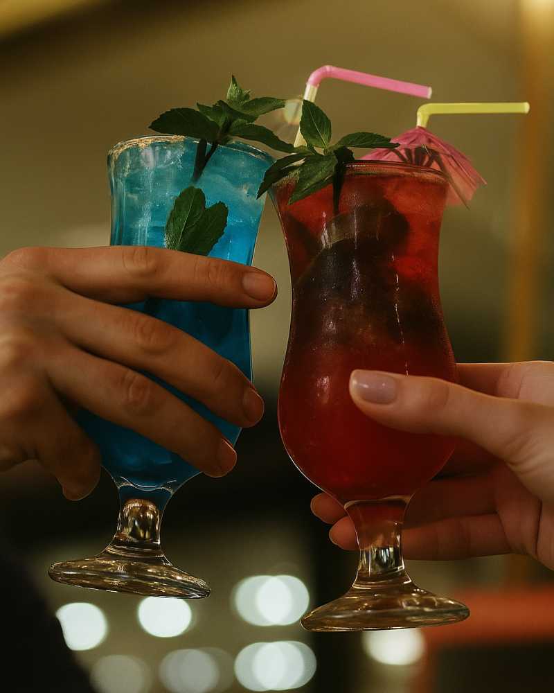 two mocktails served at Bosphorus Istanbul Restaurant in Coventry